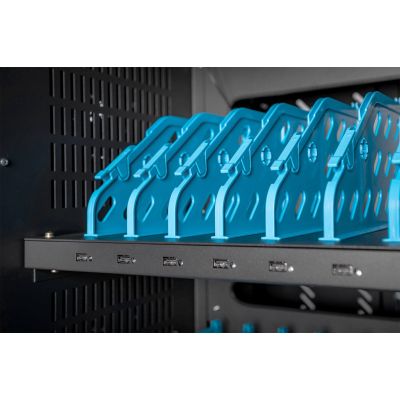 5. Szafa mobilna DIGITUS na kółkach do ładowania notebooków/tabletów do 15,6"