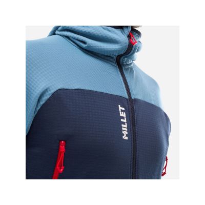 6. Bluza męska MILLET Fusion Grid Hoodie M niebieska