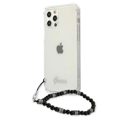 2. Etui Guess Black Pearl na iPhone 12 / iPhone 12 Pro - przezroczyste