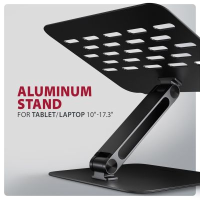 2. Axagon STND-LQB Laptop-Ständer, Doppelgelenk, höhenverstellbar, faltbar Podstawka pod notebooka i tablet Czarny 43,9 cm (17.3")
