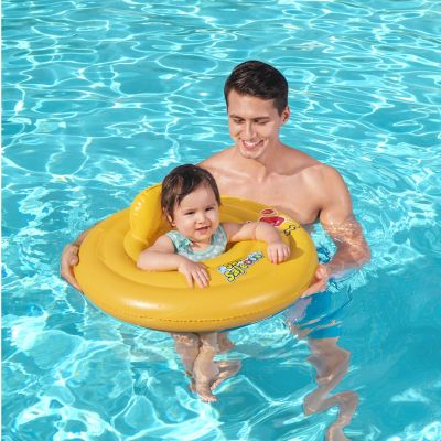 11. Koło dmuchane Bestway 32096 Swim Safe Wondersplash Round 3-Ring Baby Boat 92800497001