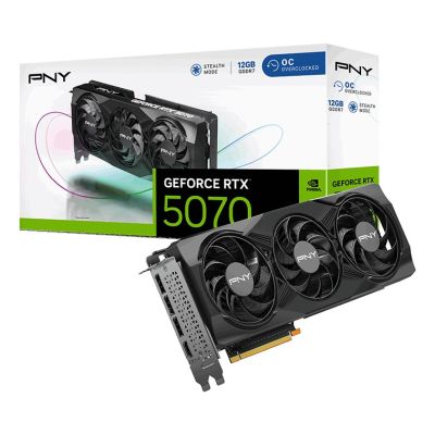 10. Karta graficzna PNY GeForce RTX 5070 Overclocked Triple Fan 12GB