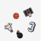 2. Przypinki Crocs Jibbitz™ Basketball Star 5 Pack 10009750