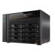7. NAS Asustor AS6808T; Tower; 8x (3.5" SATA HDD/ 2.5" SSD); AMD Ryzen Embedded V3C14; 16G ECC DDR5 SODIMM (max. 64GB), 2x 10GbE, 2x 5GbE, 4x M.2 2280 NVMe PCIe 4.0, 2x USB4, 2x USB 3.2 Gen, 1x optional 10 GbE card