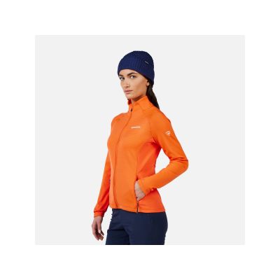 4. Bluza damska ROSSIGNOL W Blackside Mix HZ Fleece pomarańczowa