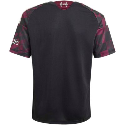 3. Koszulka dla dzieci adidas Liverpool FC 26/27 Third Jersey czarno-różowa KB8284