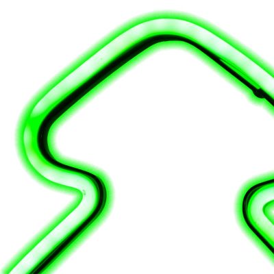 3. NEON CHOINKA ZIELONA 87 LED NA BATERIE 16x91CM LUCA