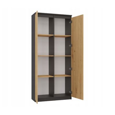 4. REGAŁ BIUROWY RS-80 HEMN ANTRACYT/ARTISAN KOMPLET