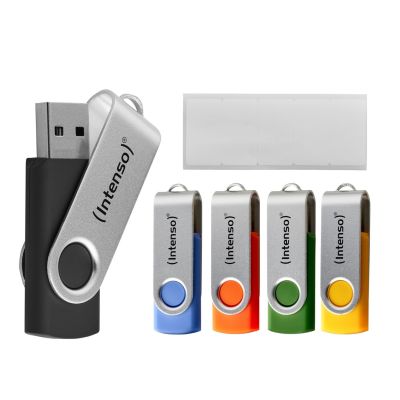 Intenso USB Flash Drive Office Line 3543595 3.2 5St. Multipack - 64 GB pamięć USB USB Typu-A 3.2 Gen 1 (3.1 Gen 1) Wielobarwny