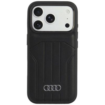 Etui Audi Synthetic Leather Case MagSafe na iPhone 18 Pro / 17 Pro - czarne