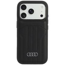 Etui Audi Synthetic Leather Case MagSafe na iPhone 18 Pro / 17 Pro - czarne