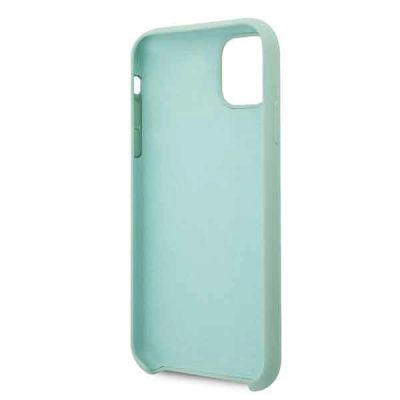 4. Guess GUHCN58LSLMGG iPhone 11 Pro zielony/green hard case Silicone Vintage Gold Logo