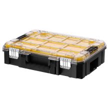 Stanley FMST82967-1 pudełko na narzędzia Przybornik Metal, Poliwęglan (PC) Czarny, Przezroczysty, Żółty