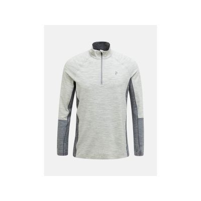 Bluza termoaktywna Peak Performance Magic Half Zip Wool-Blend BL - med grey mel/grey mel rozmiar: l