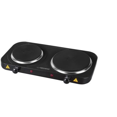 21. ESPERANZA KUCHENKA ELEKTRYCZNA YELLOWSTONE 1500W + 1000W CZARNA EKH014K