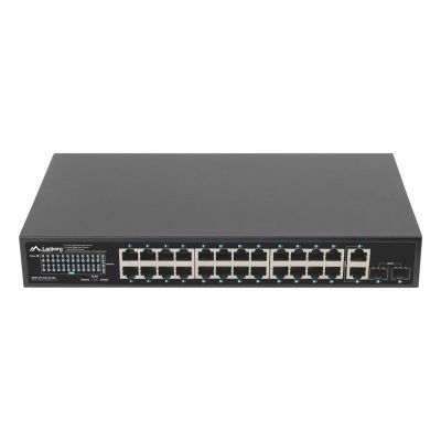 10. Lanberg RSGE-24P-2GE-2S-250 łącza sieciowe Nie zarządzany