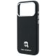 6. Etui Karl Lagerfeld Grained Karl Head Metal MagSafe na iPhone 18 Pro / 17 Pro - czarne