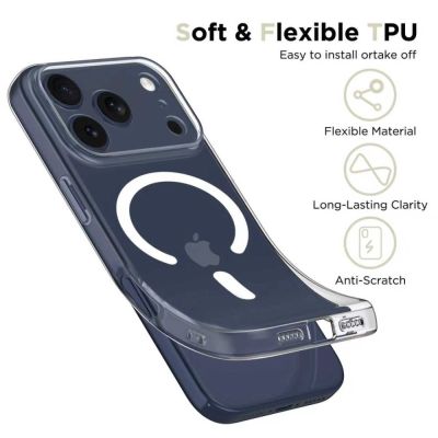 3. Etui Tech-Protect FlexAir MagSafe na iPhone 17 Pro - przezroczyste