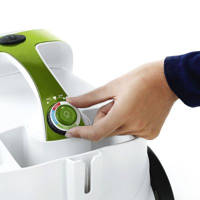 15. Odkurzacz parowy Polti Vaporetto Smart 110 Eco, Moc 1500 W, Ciśnienie pary 4 bar, Pojemność zbiornika na wodę 2 L, Biały/Zielony