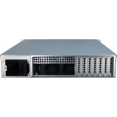 6. Inter-Tech IPC 2U-2408 Rack Czarny, Stal nierdzewna