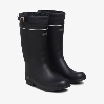 3. Wyprzedaż - Wysokie wodoodporne kozaki Viking Kunto Black Rubber Boot (1-49740-2)