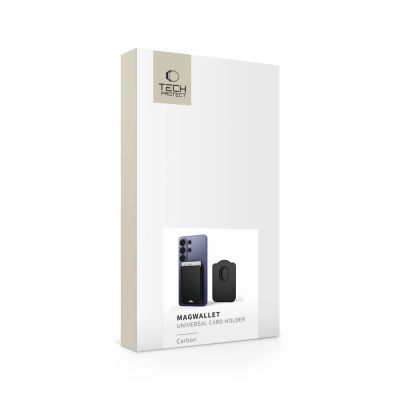 7. Portfel megnetyczny Tech-Protect CH02 MagWallet MagSafe na telefon - karbonowy