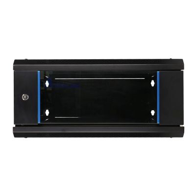 6. Extralink Szafa rack 4U 600x600 Czarna montowana na ścianie