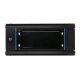 6. Extralink Szafa rack 4U 600x600 Czarna montowana na ścianie
