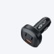 12. Acefast ładowarka samochodowa 66W 2x USB Typ C / USB, PPS, Power Delivery, Quick Charge 4.0, AFC, FCP, SCP czarny (B3 black)