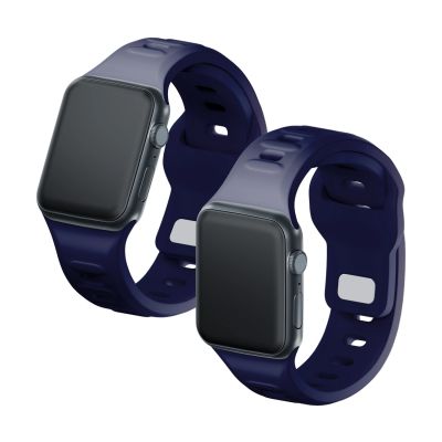 10. Pasek silikonowy 3mk Silicone Watch Strap do Apple Watch 38 / 40 / 41 mm - niebieski