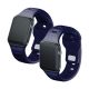10. Pasek silikonowy 3mk Silicone Watch Strap do Apple Watch 38 / 40 / 41 mm - niebieski