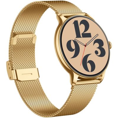 8. Smartwatch Gravity Złoty Pasek + Bransoleta GT31-1