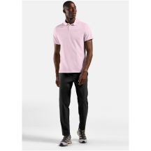 Koszulka męska ODLO Polo shirt s/s ESSENTIAL SOLID różowa