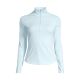 Koszulka damska CASALL Serene Half Zip Long Sleeve kolor niebieski