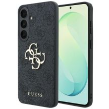 Etui Guess Leather 4G Metal Logo na Samsung Galaxy S26 FE - czarne