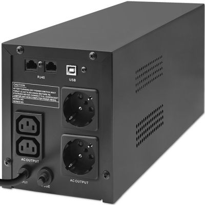 14. QOLTEC ZASILACZ AWARYJNY UPS LINE INTERACTIVE | MONOLITH | 1500VA | 900W | LCD | USB
