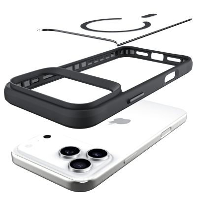 17. Etui 3mk Satin Armor MagCase na iPhone 17 Pro Max - przezroczysto czarne