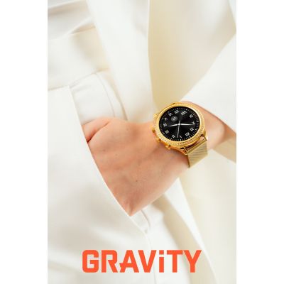 3. Smartwatch Gravity Złoty Pasek i Bransoleta GT5-2