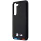 6. Etui BMW Leather Stamp Tricolor na Samsung Galaxy S23+ - czarne