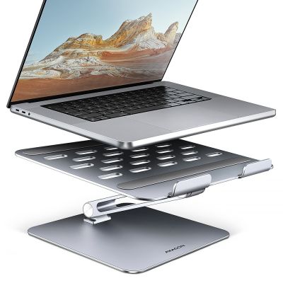 4. Axagon STND-LQ stojak na laptop Podstawka na notebooka Szary 40,6 cm (16")