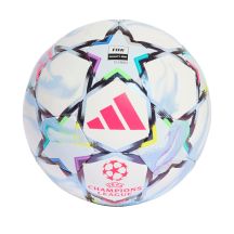 Piłka nożna adidas UCL Pro Sala 26/27 League Stage biało-błękitna / kolorowa KE9772