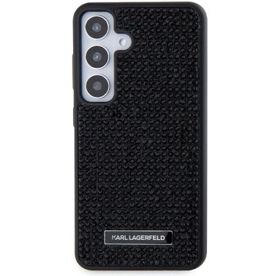 3. Etui Karl Lagerfeld Rhinestone Metal Logo na Samsung Galaxy S24+ - czarne