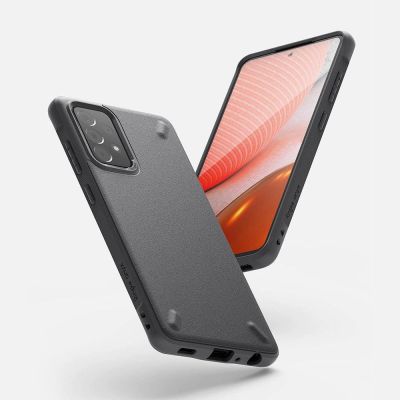 3. Ringke Onyx wytrzymałe etui pokrowiec Samsung Galaxy A72 4G szary (OXSG0038)