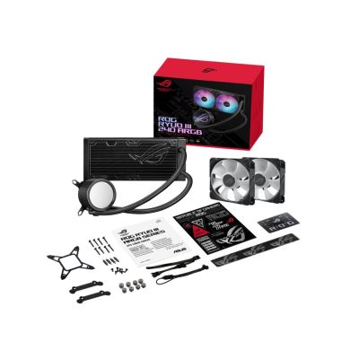 7. ASUS ROG Ryuo III 240 ARGB Procesor Zestaw do chłodzenia płynami 12 cm Czarny