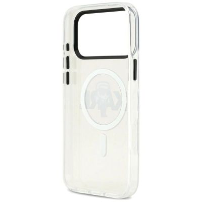 7. Etui Karl Lagerfeld IML Karl Sketch Logo MagSafe do iPhone 17 Pro Max - przezroczyste