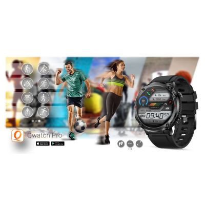 16. Smartwatch Gravity GT21-3 + Czarny Pasek Silikonowy