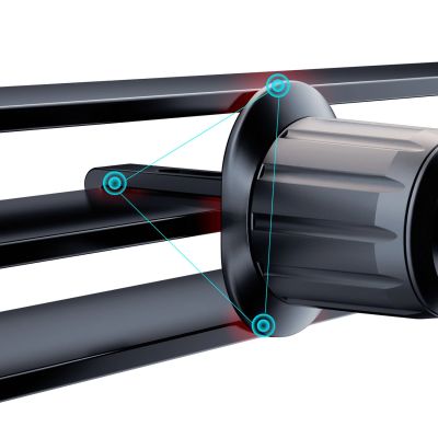 10. Uchwyt samochodowy do telefonu na kratkę wentylacyjną Dudao F5Pro - czarny