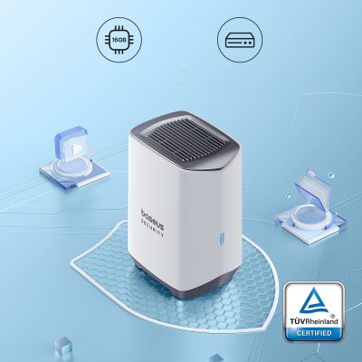 10. Zestaw kamer zewnętrznych Baseus Security N1 2K 3x kamera + stacja bazowa - biały