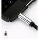 10. Ugreen płaski kabel przewód audio AUX 3,5 mm mini jack 1m srebrny (10597)
