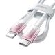 5. Kabel Joyroom S-A42 Crystal-Clear Series 30W USB-C - Lightning 1,2m - biały